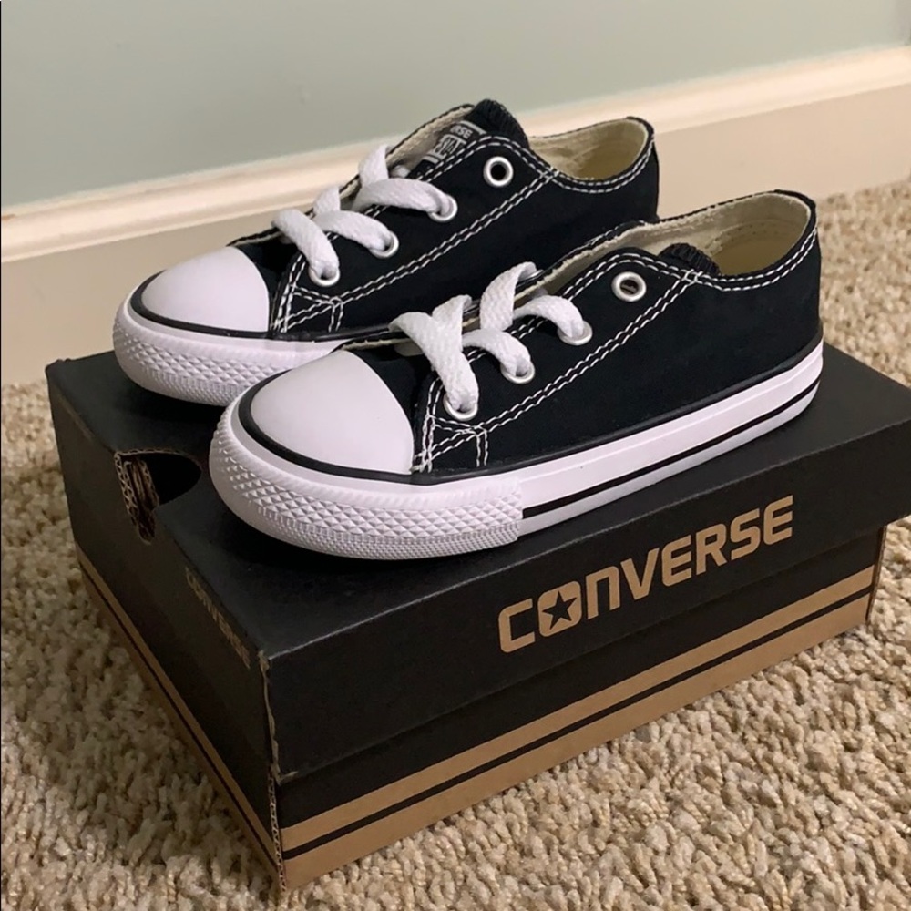 Boys Black Converse
